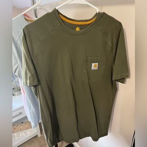 Olive green carhartt force tshirt